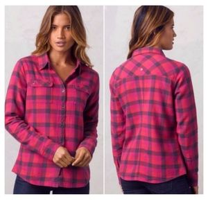 Prana Organic Cotton Lined "Bridget" Flannel Shirt